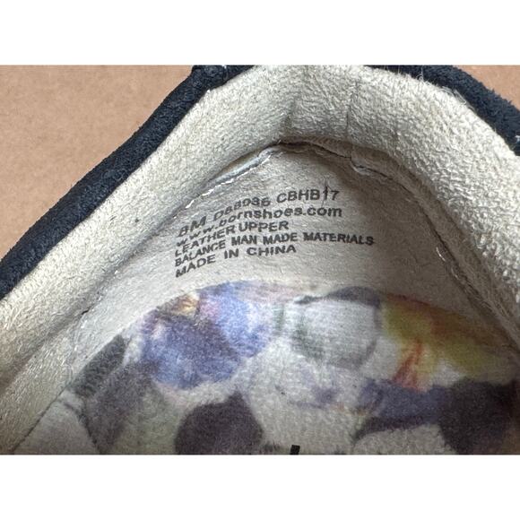 Born Shoes Women's Sz 8 M Leather Sneakers SUR Low Top Navy Lace Up Full Grain - Picture 7 of 10